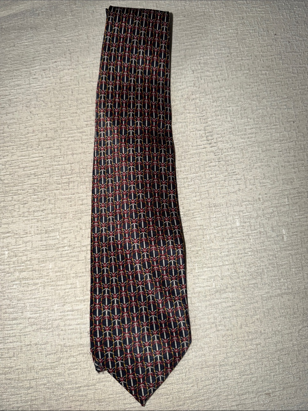 christian dior monsieur paris pattern vintage Black Men's Tie